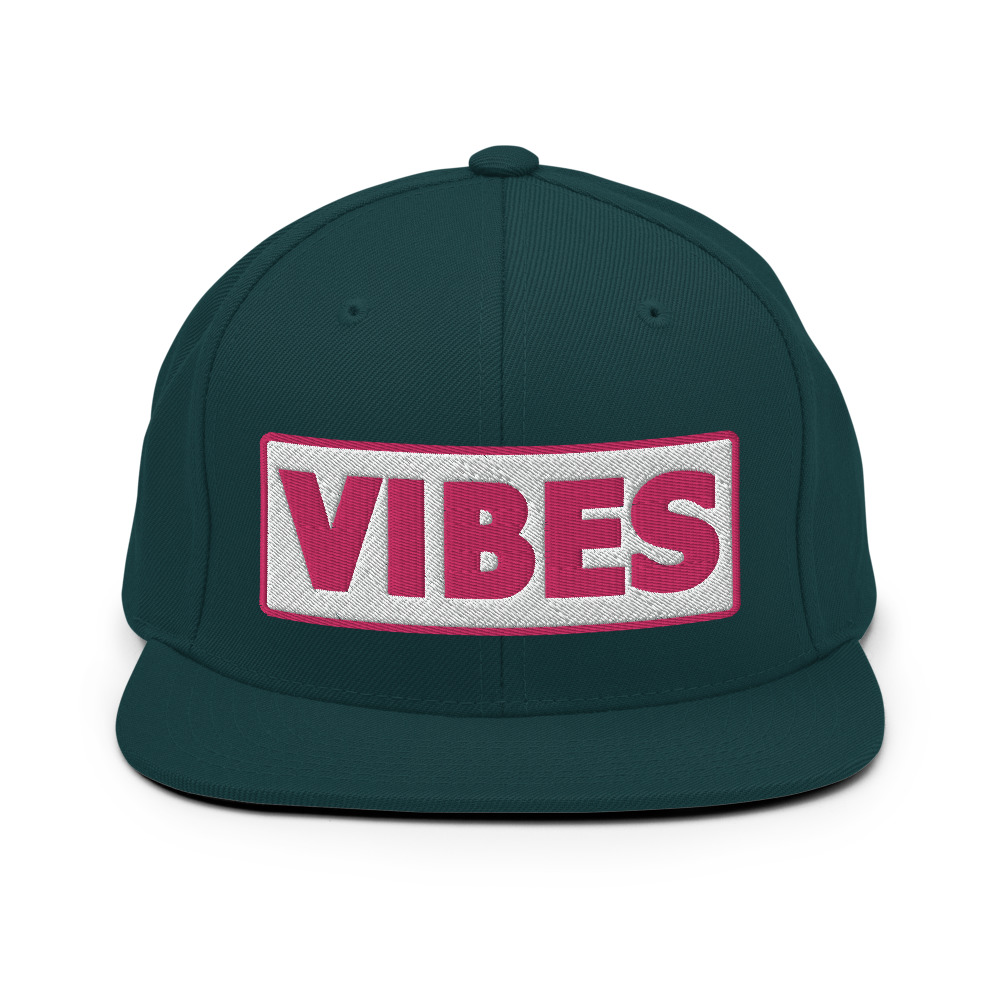 Casquette Snapback VIBES blanc