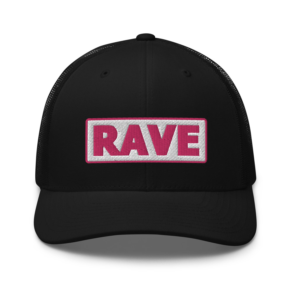 Casquette Trucker RAVE blanc – Image 2