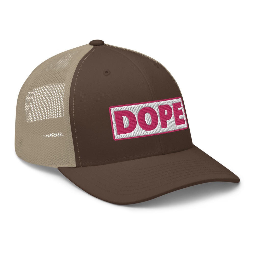 Casquette Trucker DOPE blanc – Image 6