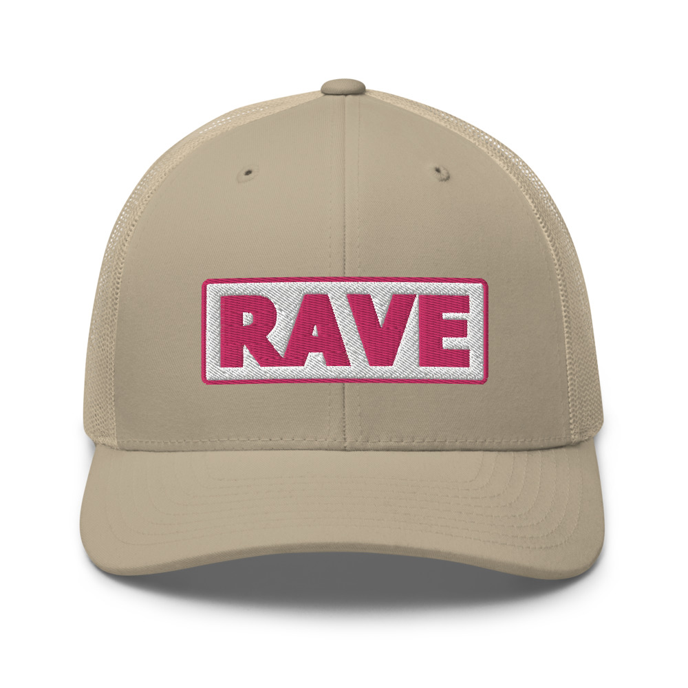 Casquette Trucker RAVE blanc – Image 7