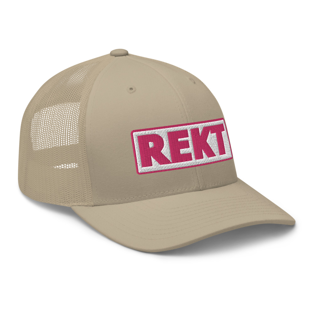 Casquette Trucker REKT blanc – Image 7