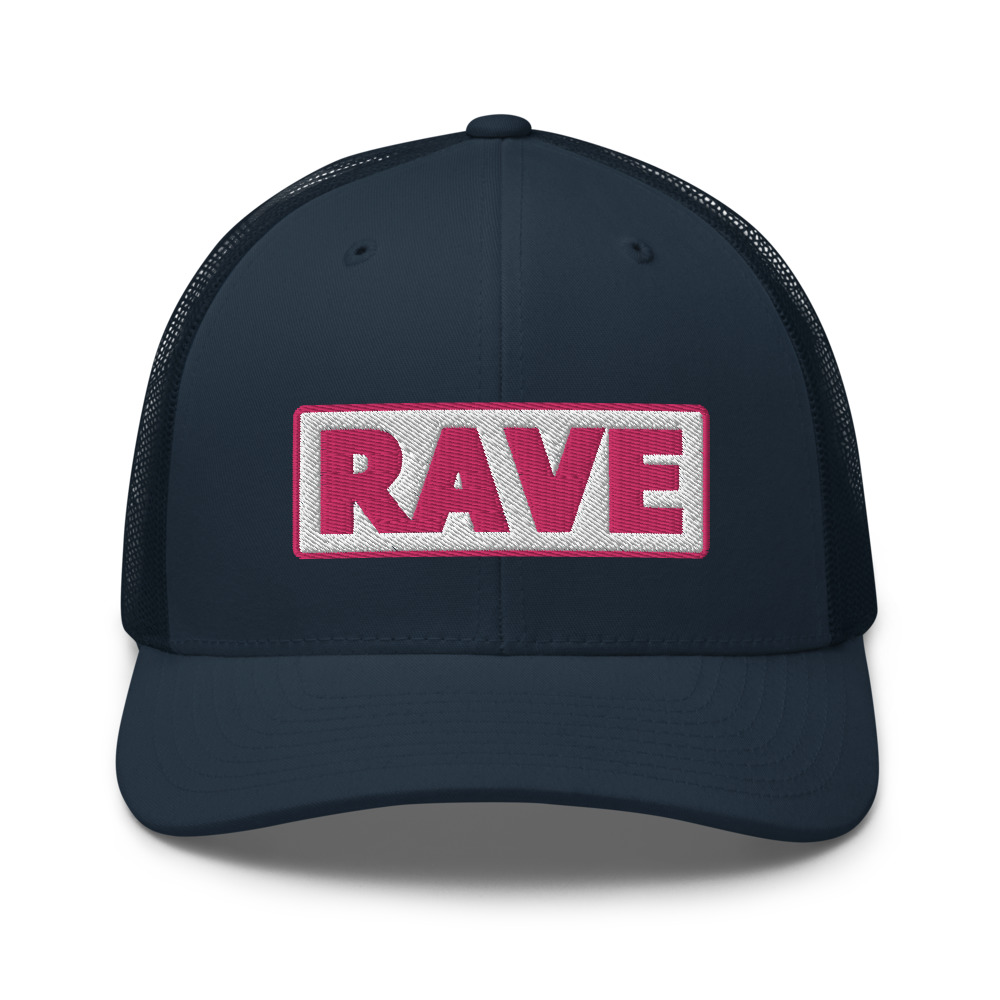 Casquette Trucker RAVE blanc – Image 3