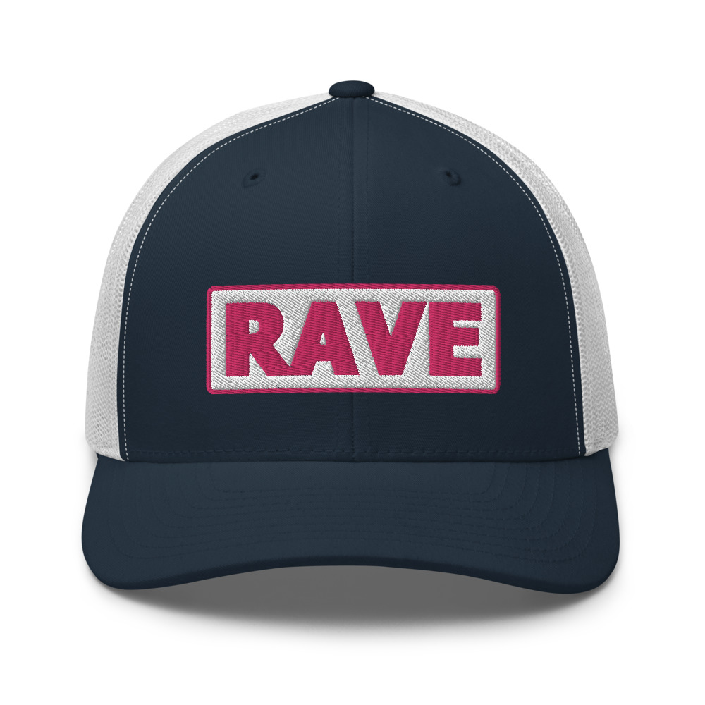 Casquette Trucker RAVE blanc – Image 4