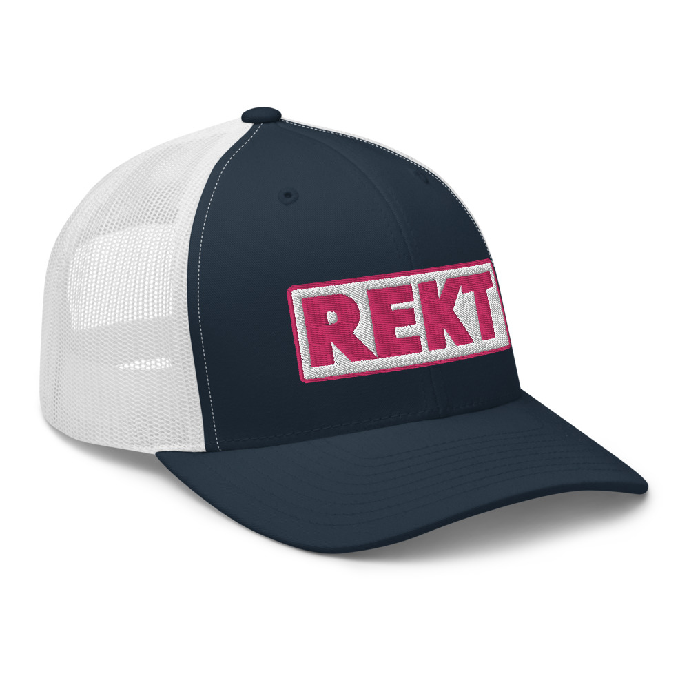 Casquette Trucker REKT blanc – Image 4