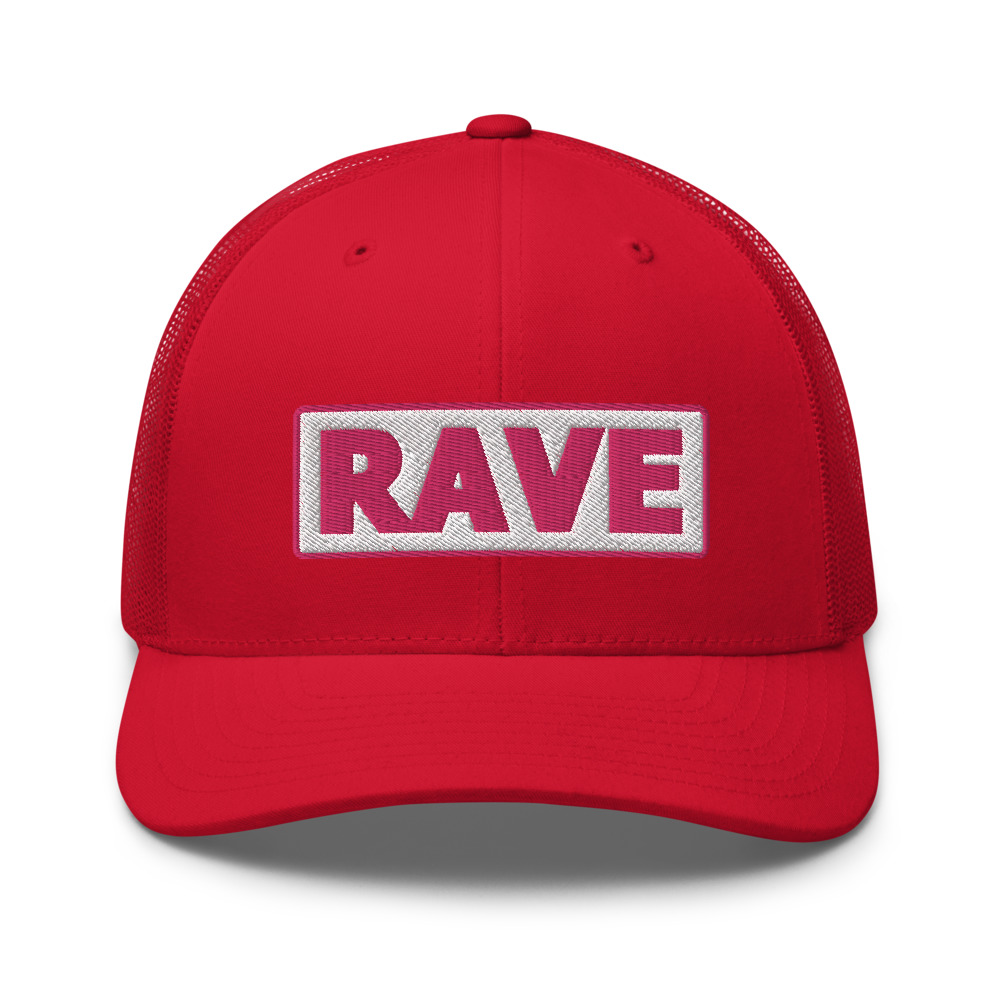 Casquette Trucker RAVE blanc – Image 5