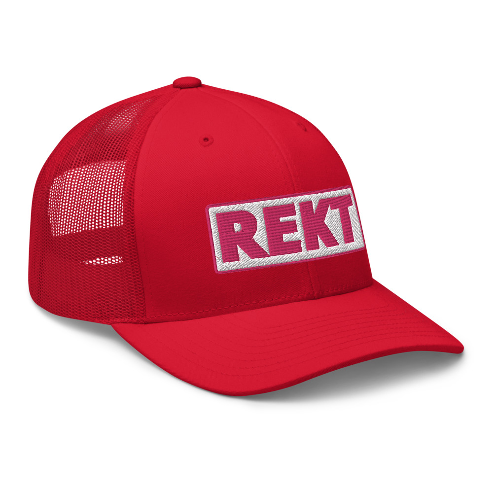 Casquette Trucker REKT blanc – Image 5