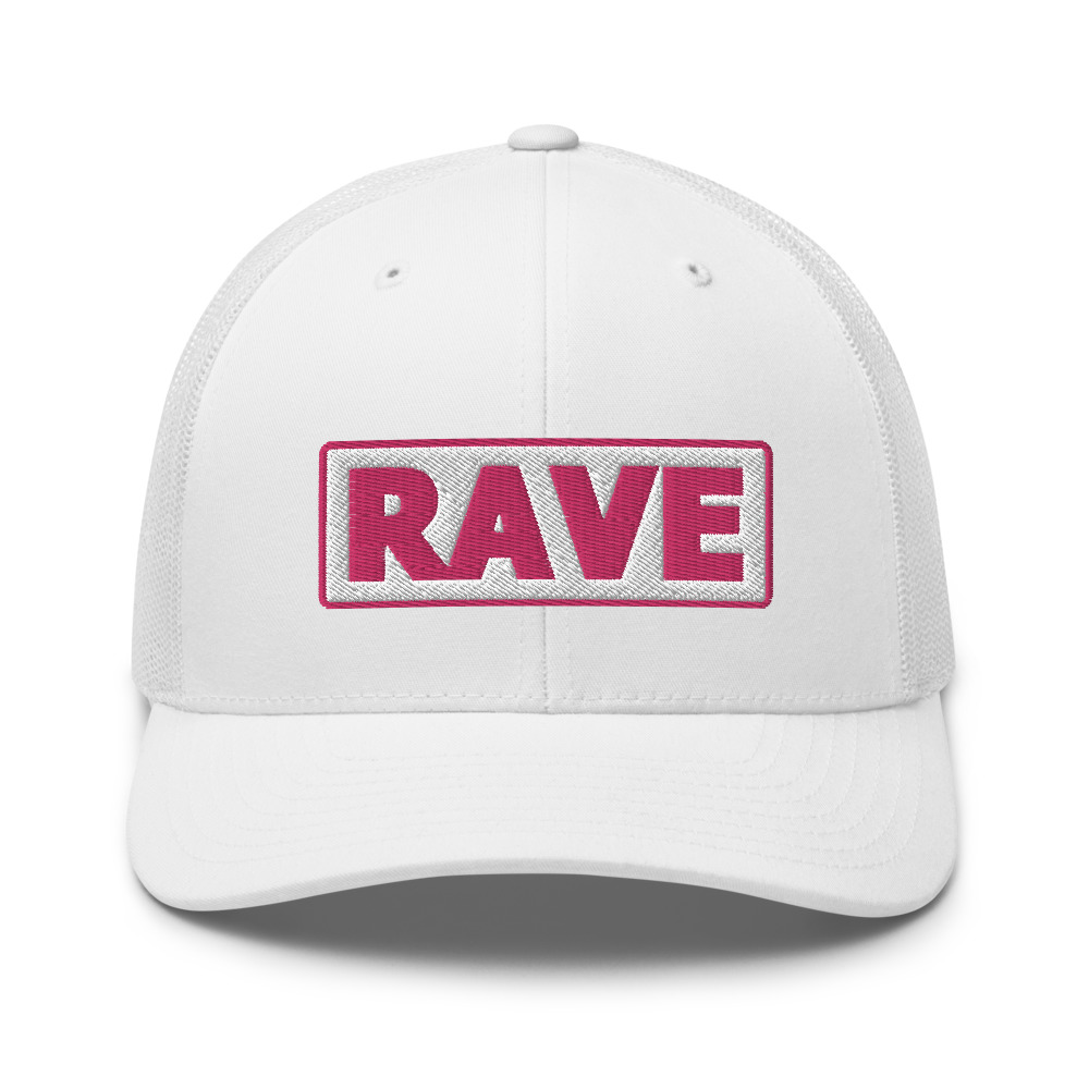 Casquette Trucker RAVE blanc – Image 8