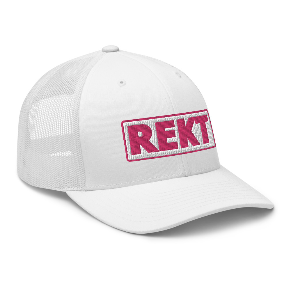 Casquette Trucker REKT blanc – Image 8