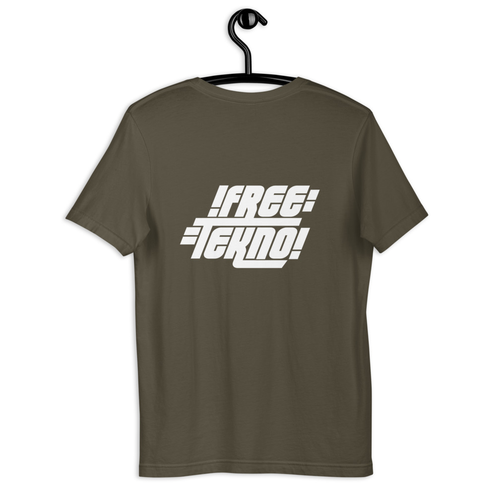 Tshirt free tekno imprimé au dos – Image 5