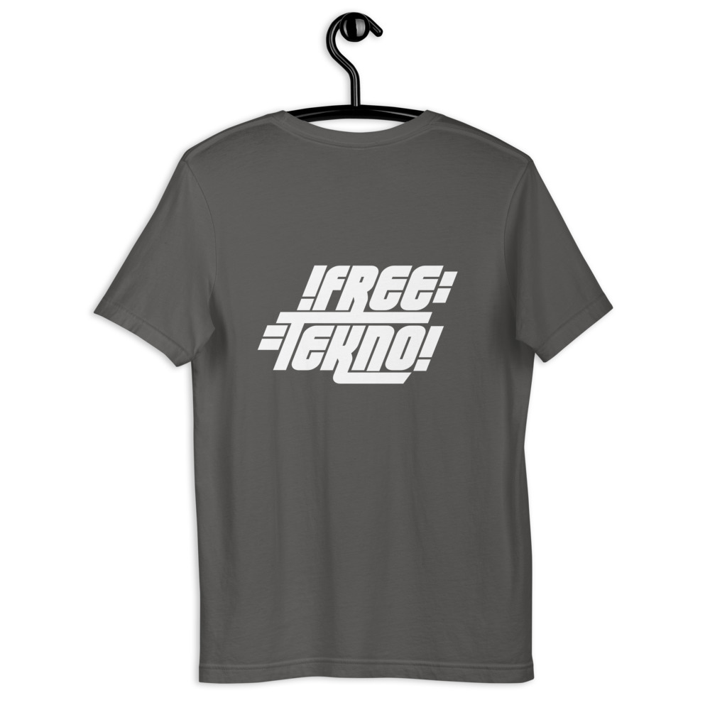 Tshirt free tekno imprimé au dos – Image 6