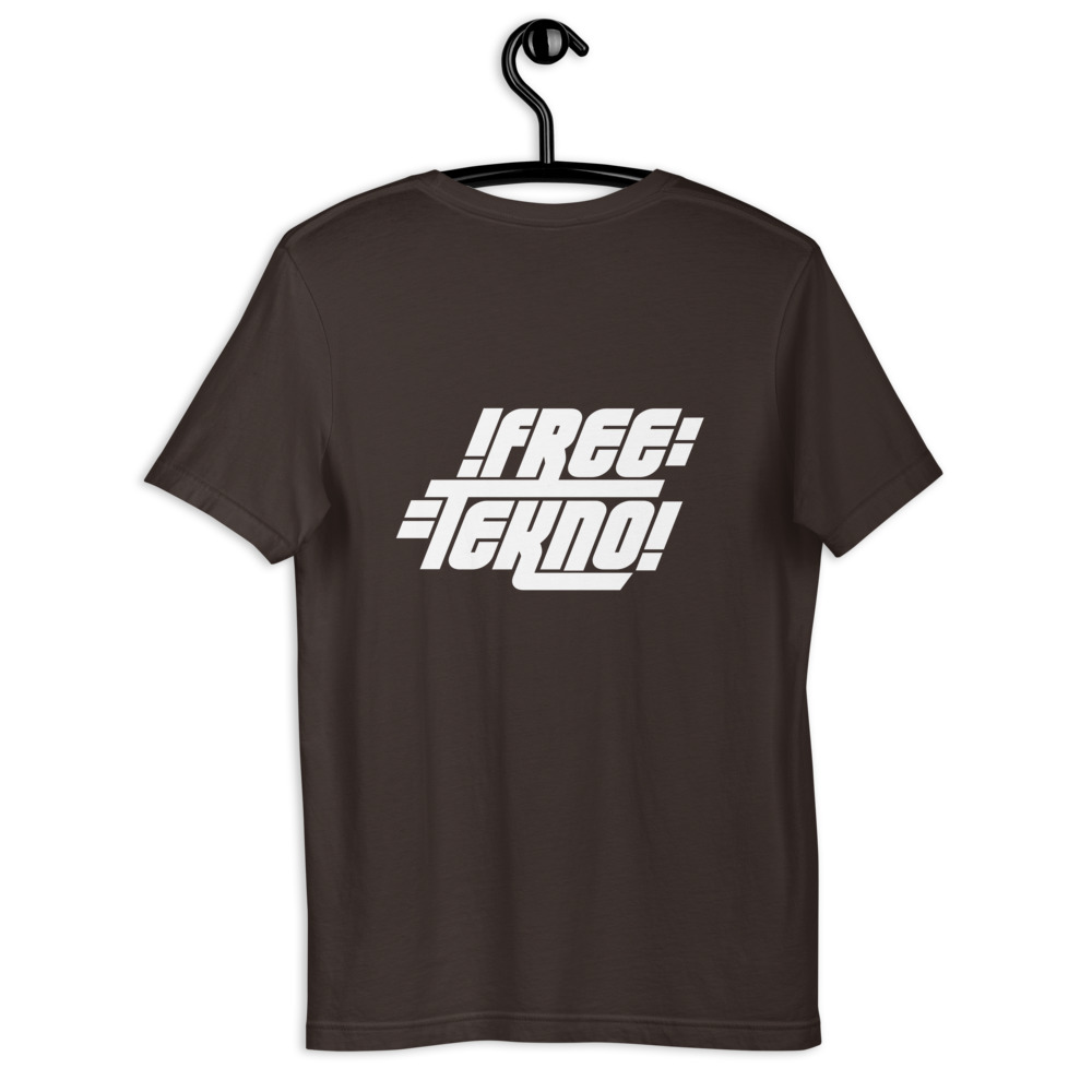 Tshirt free tekno imprimé au dos – Image 3