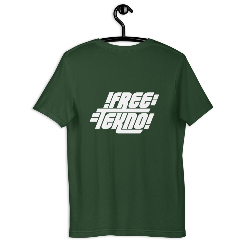 Tshirt free tekno imprimé au dos – Image 4