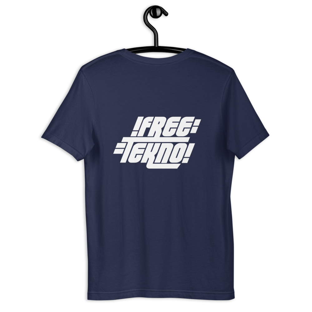 Tshirt free tekno imprimé au dos – Image 2