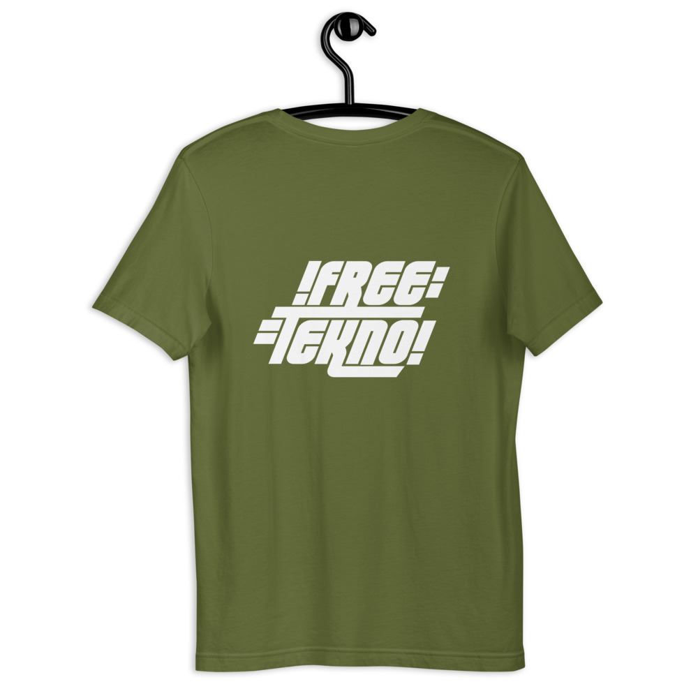 Tshirt free tekno imprimé au dos – Image 7