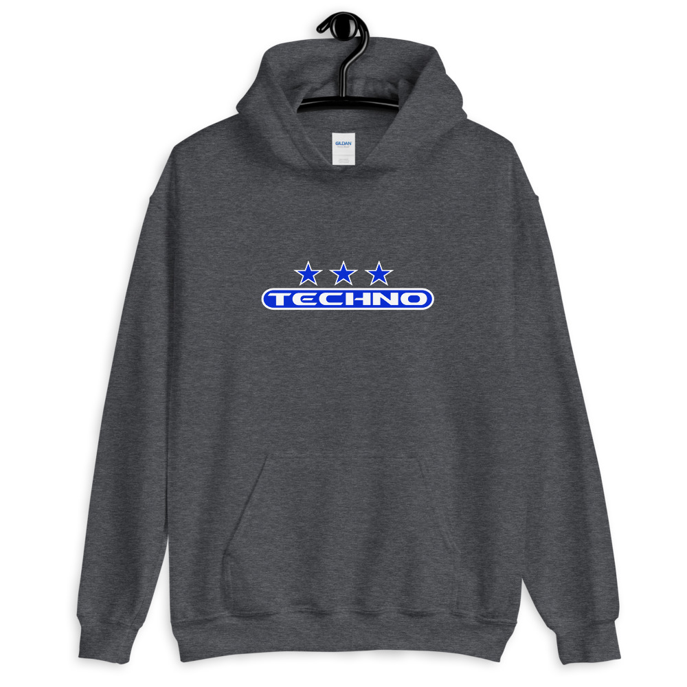 Sweat à capuche techno 7 bleu – Image 5