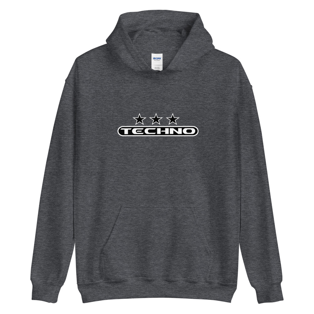 Sweat à capuche techno 7 noir – Image 5