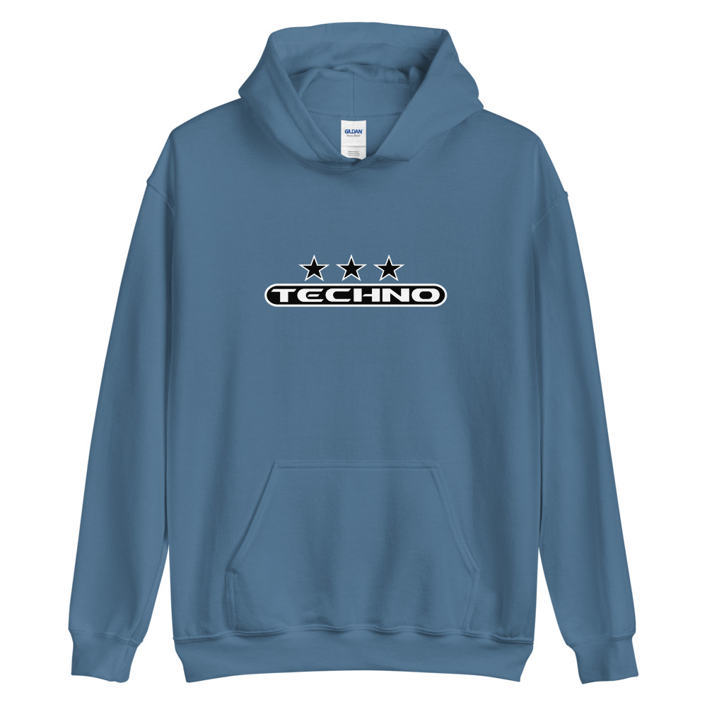 Sweat à capuche techno 7 noir – Image 6