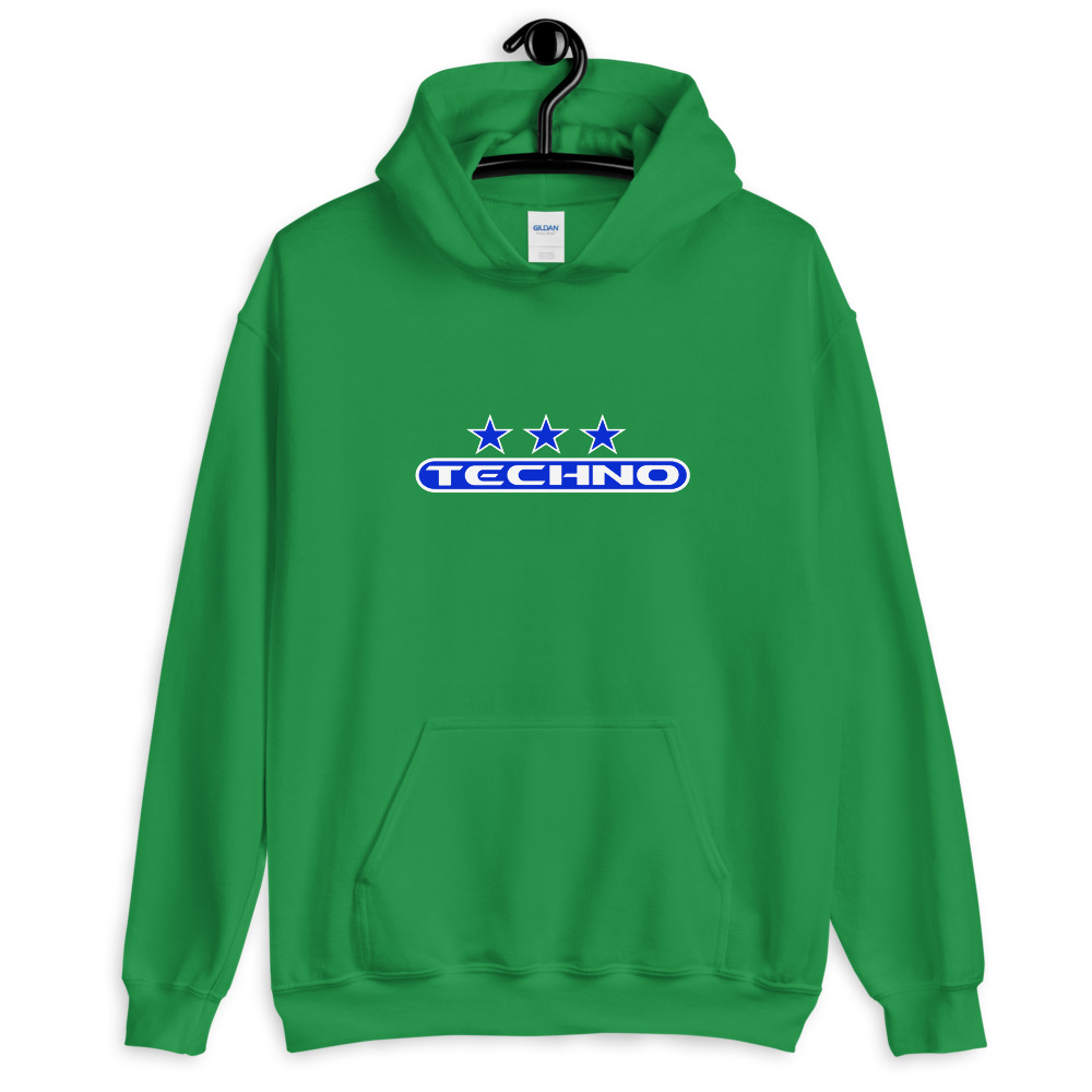Sweat à capuche techno 7 bleu – Image 6
