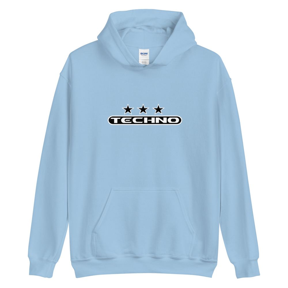 Sweat à capuche techno 7 noir – Image 9