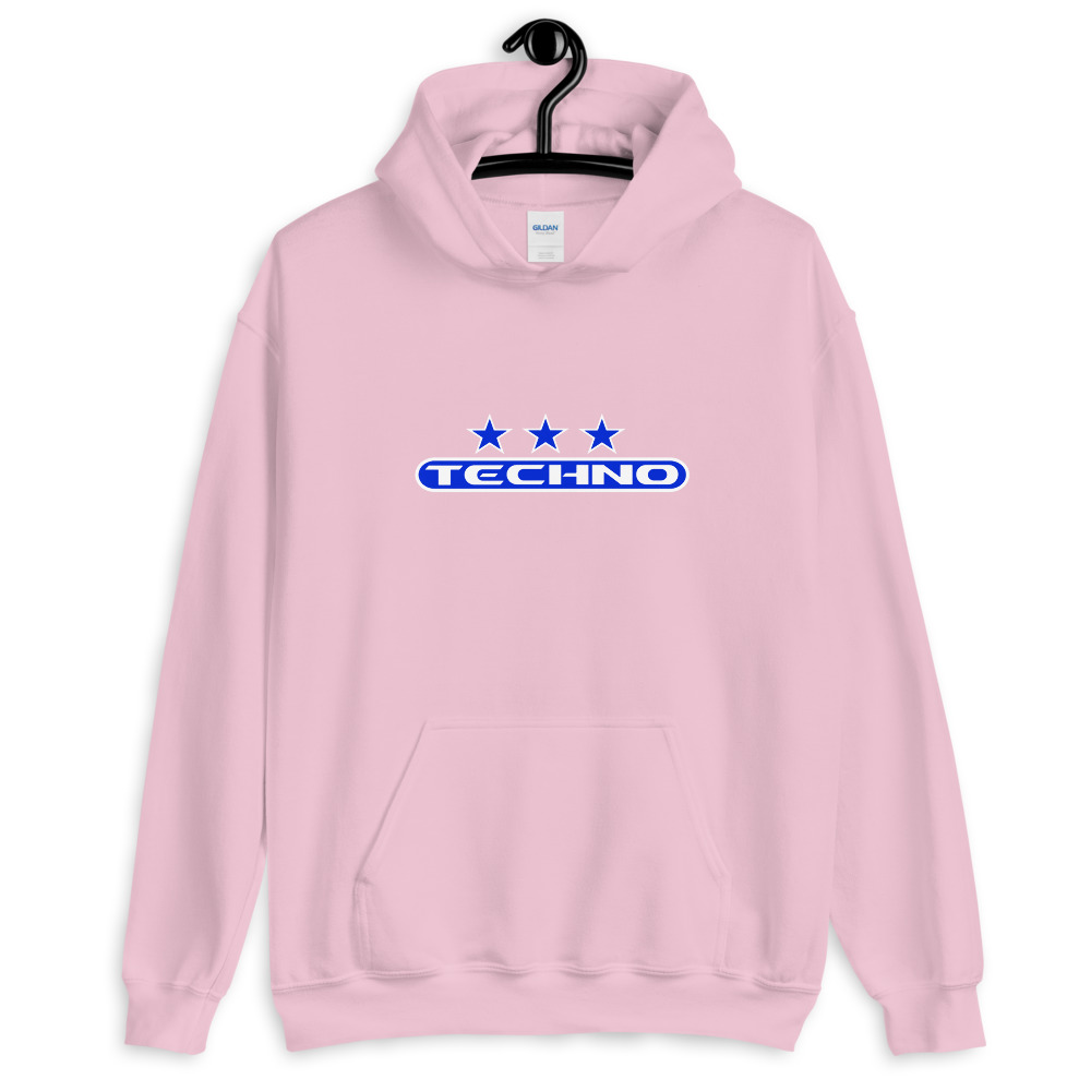 Sweat à capuche techno 7 bleu – Image 9