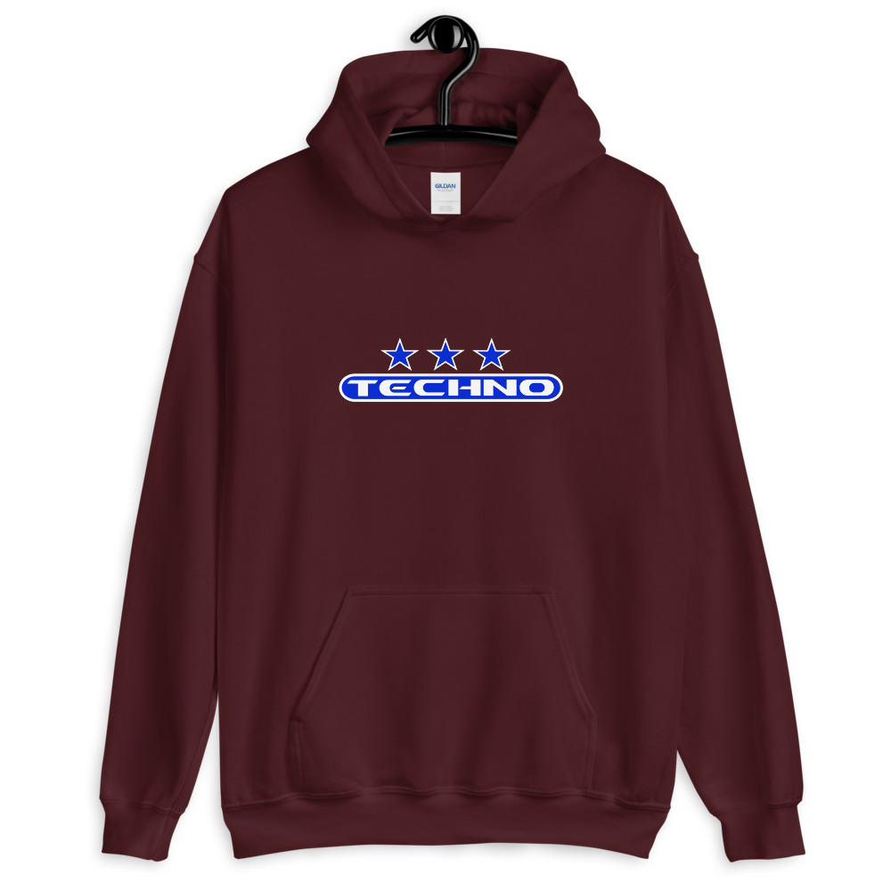 Sweat à capuche techno 7 bleu – Image 3