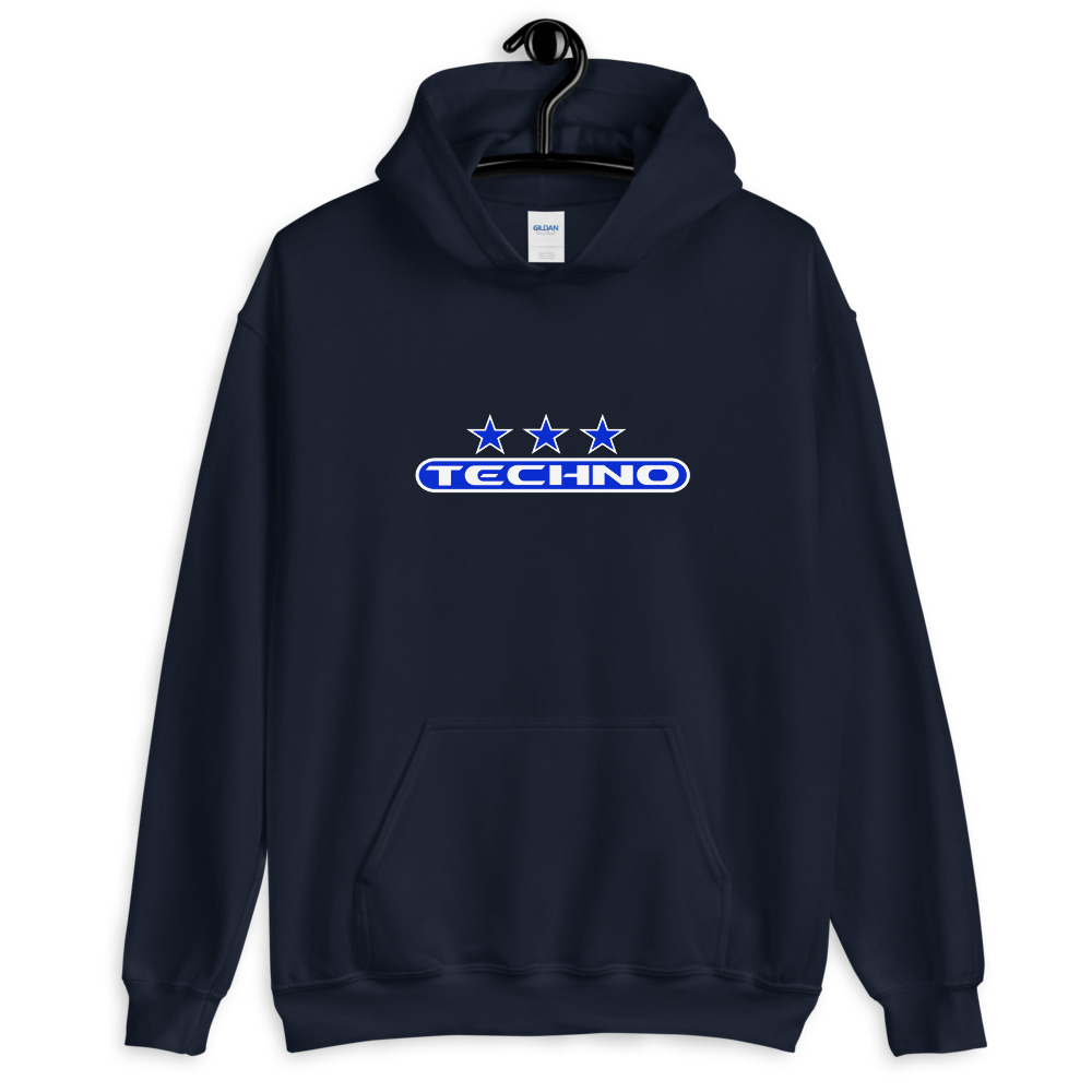 Sweat à capuche techno 7 bleu – Image 2