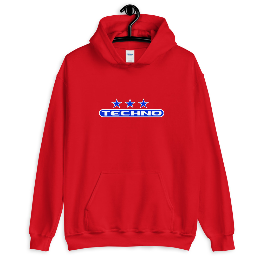 Sweat à capuche techno 7 bleu – Image 4