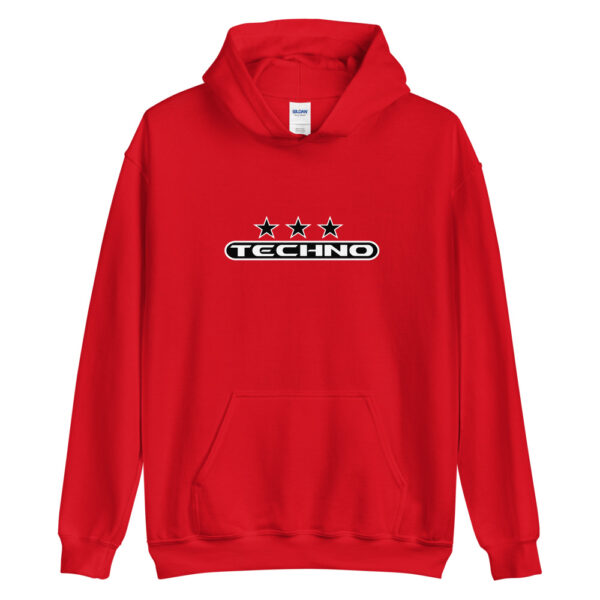 Sweat à capuche techno 7 noir