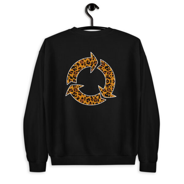 Sweatshirt léopard imprimé au dos
