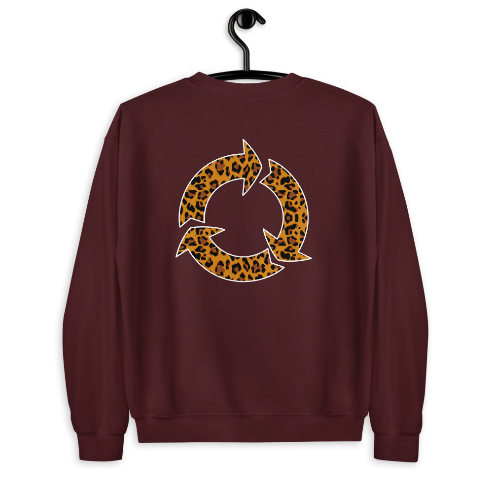 Sweatshirt léopard imprimé au dos – Image 3