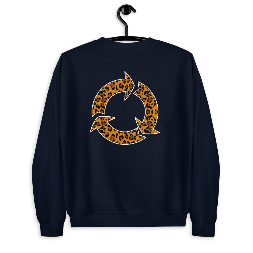 Sweatshirt léopard imprimé au dos – Image 2