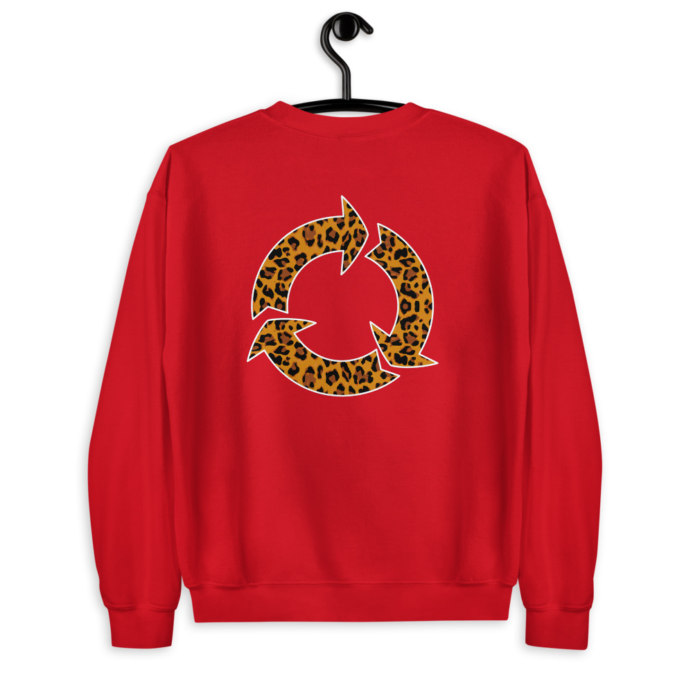 Sweatshirt léopard imprimé au dos – Image 4