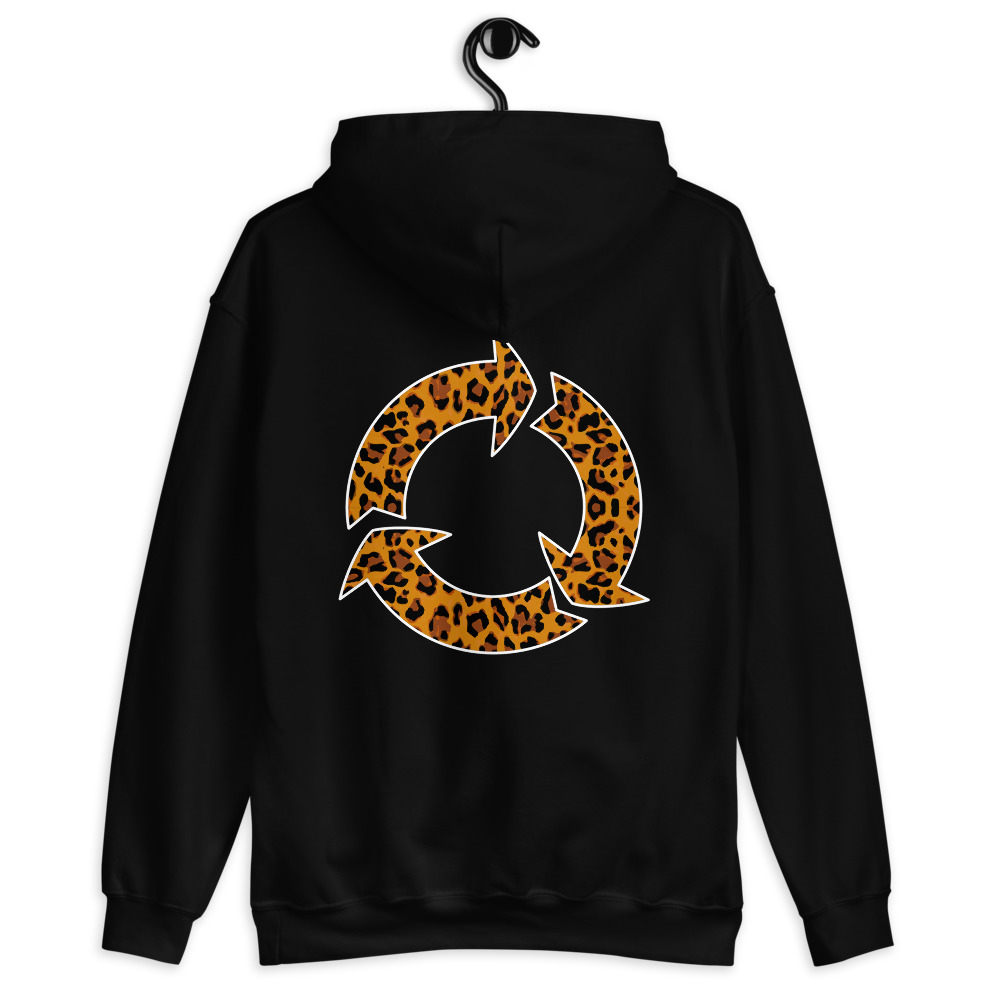 Sweat à capuche léopard imprimé au dos – Image 2