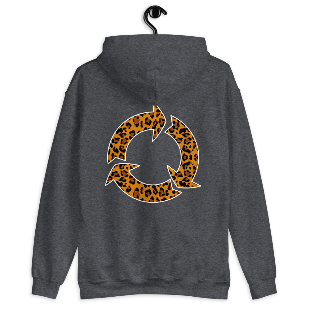 Sweat à capuche léopard imprimé au dos – Image 5