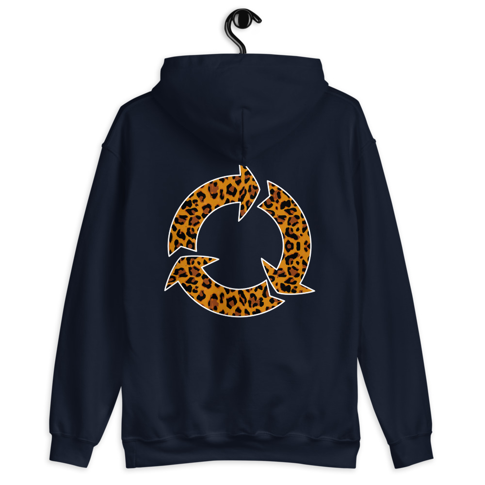 Sweat à capuche léopard imprimé au dos – Image 3