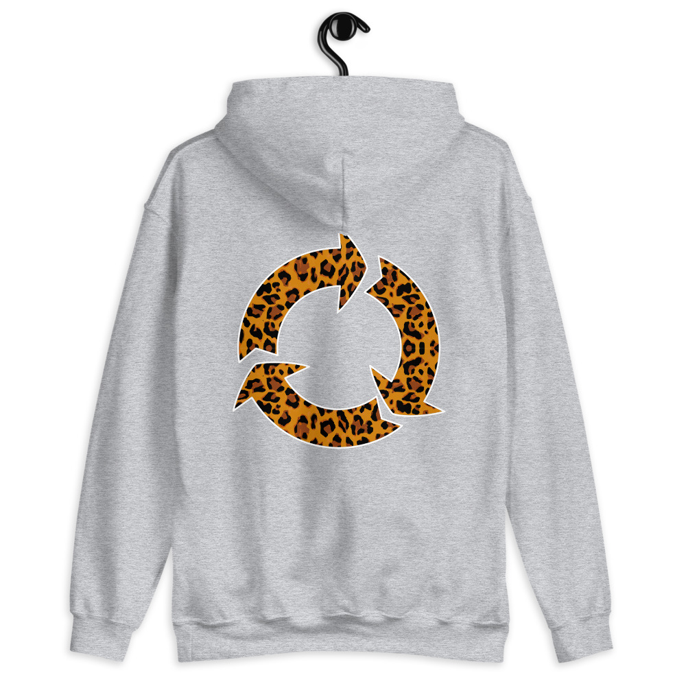 Sweat à capuche léopard imprimé au dos – Image 8
